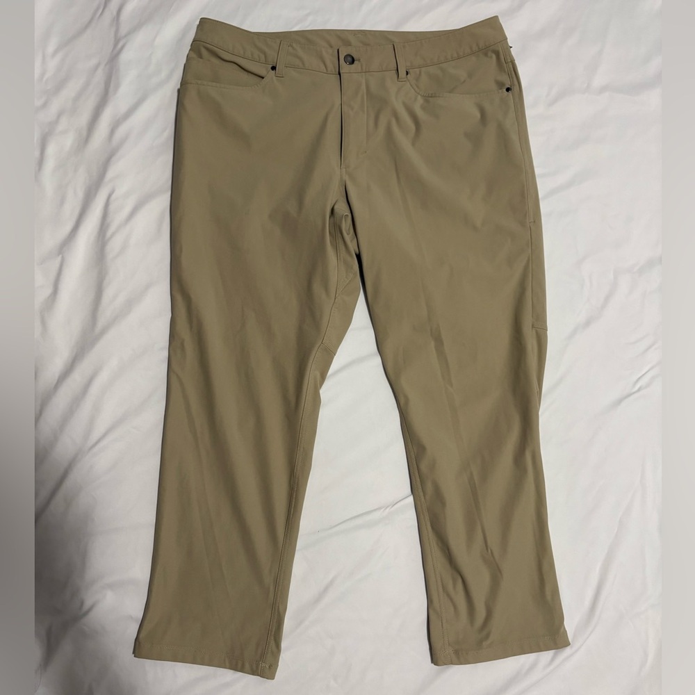 Men's Lululemon ABC Classic Fit 5 Pocket Pants Brown Size 36x27